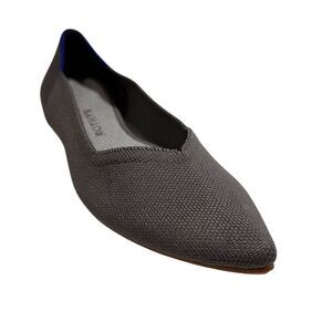 Rothy's Gray The Point Ballet Flats Size 9 1/2